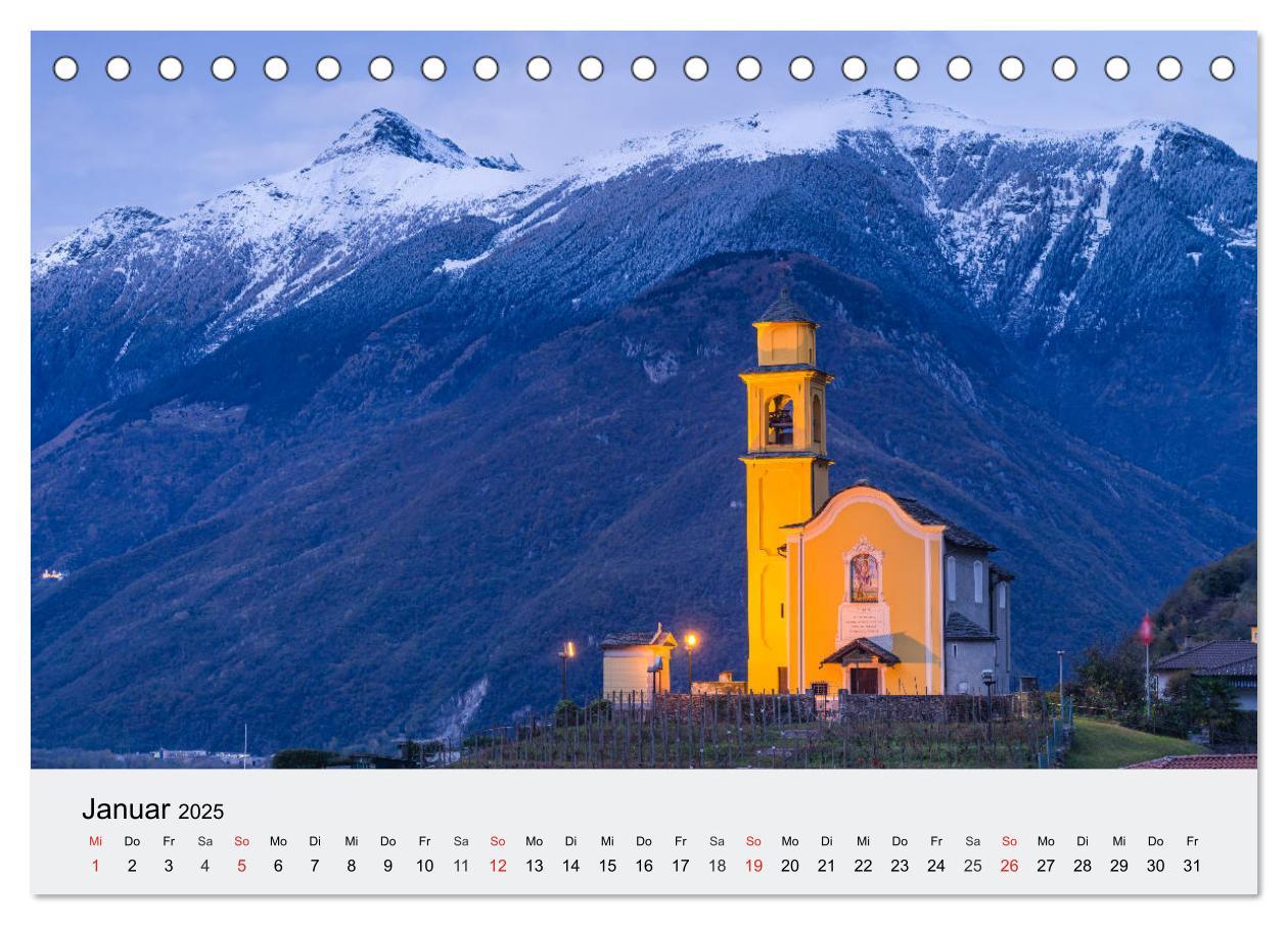 Bild: 9783435321476 | Tessin - Ticino (Tischkalender 2025 DIN A5 quer), CALVENDO...