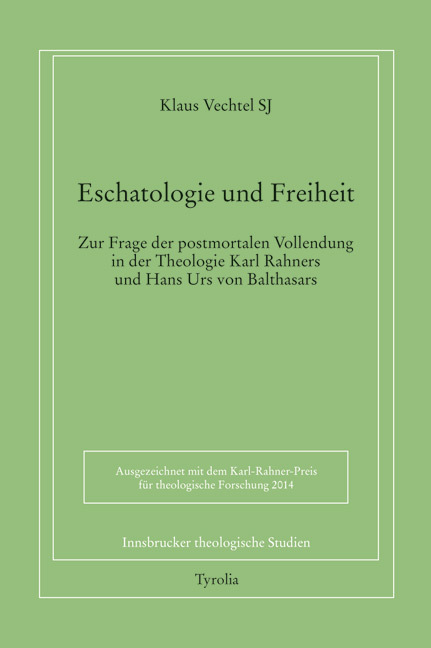 Cover: 9783702234195 | PoD - Eschatologie und Freiheit | Klaus Vechtel SJ | Taschenbuch