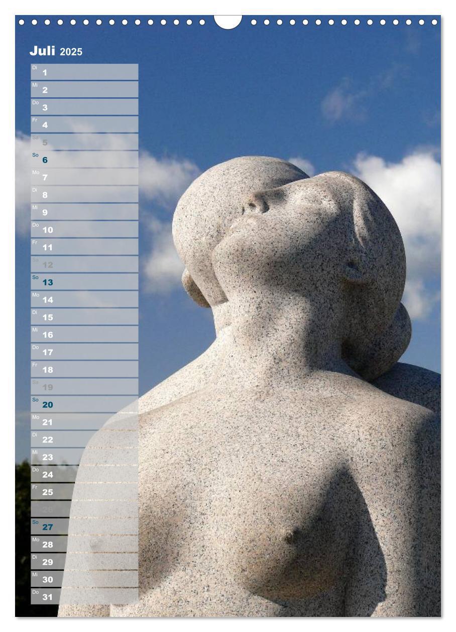 Bild: 9783457027059 | Skulpturen im Vigeland-Park Oslo (Wandkalender 2025 DIN A3 hoch),...