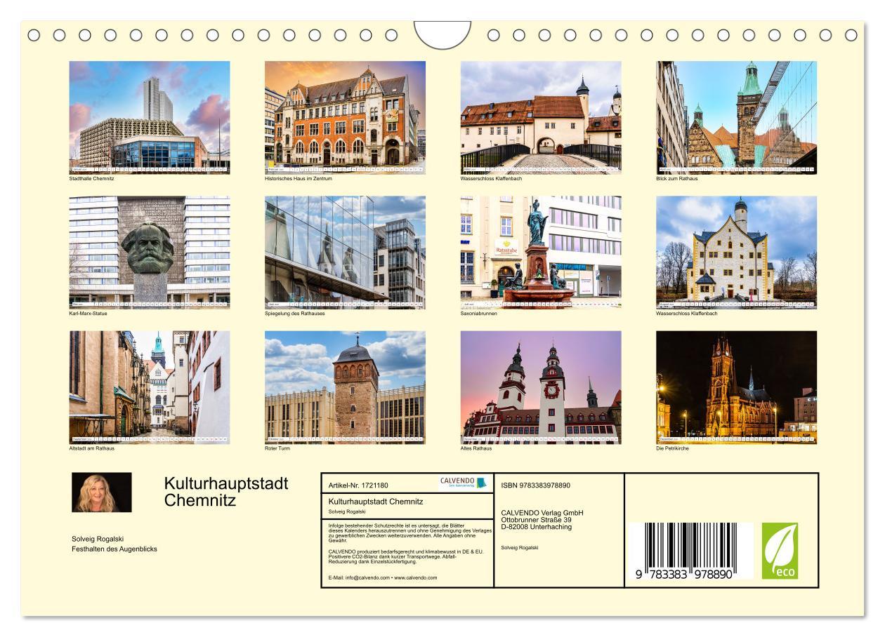 Bild: 9783383978890 | Kulturhauptstadt Chemnitz (Wandkalender 2025 DIN A4 quer), CALVENDO...