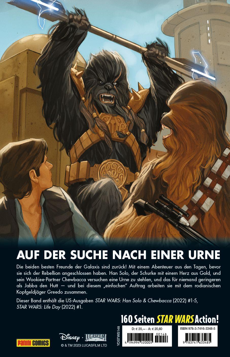Rückseite: 9783741633485 | Star Wars Comics: Han Solo &amp; Chewbacca - Schnelles Geld | Taschenbuch