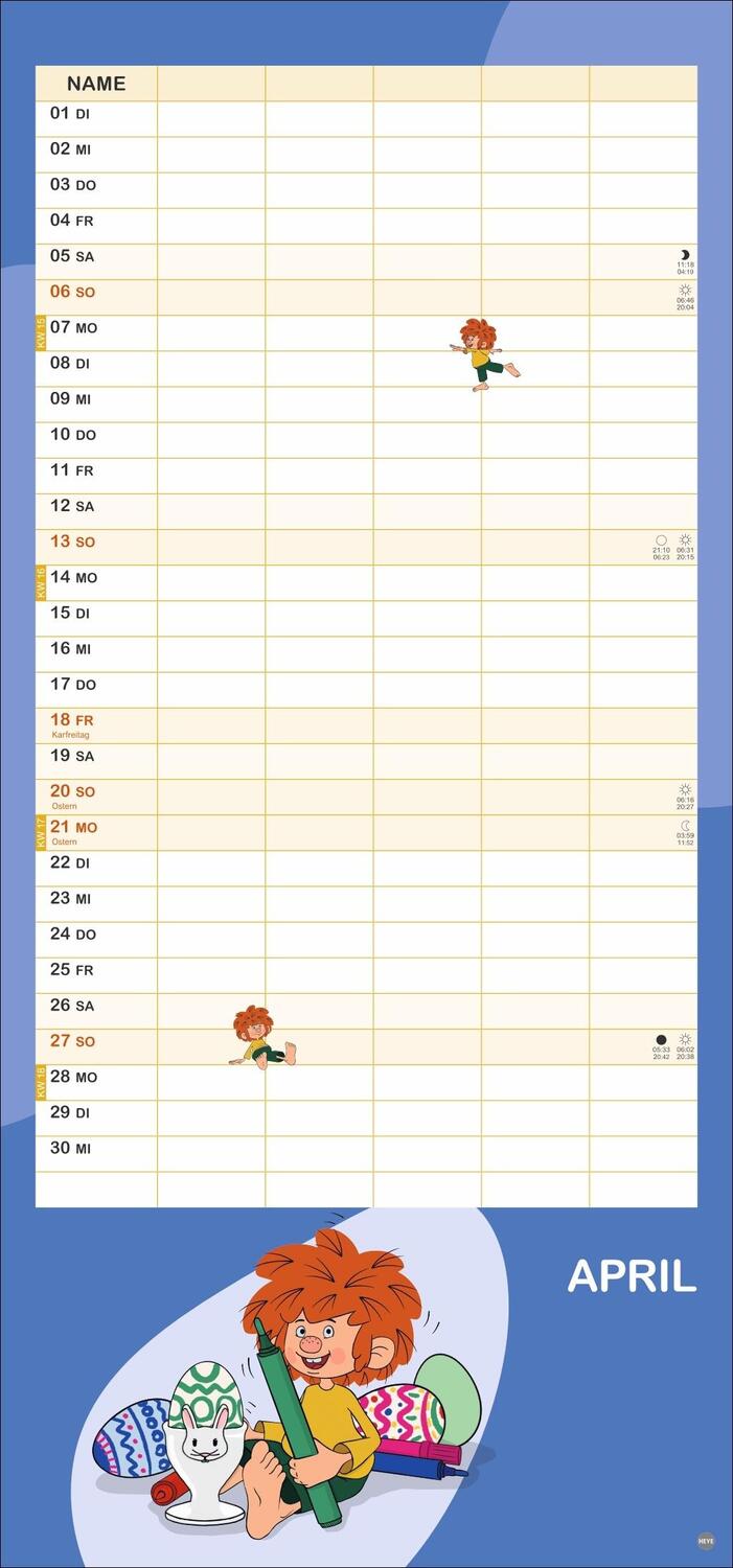 Bild: 9783756413478 | Pumuckl Familienplaner 2025 | Kalender | Spiralbindung | 15 S. | 2025