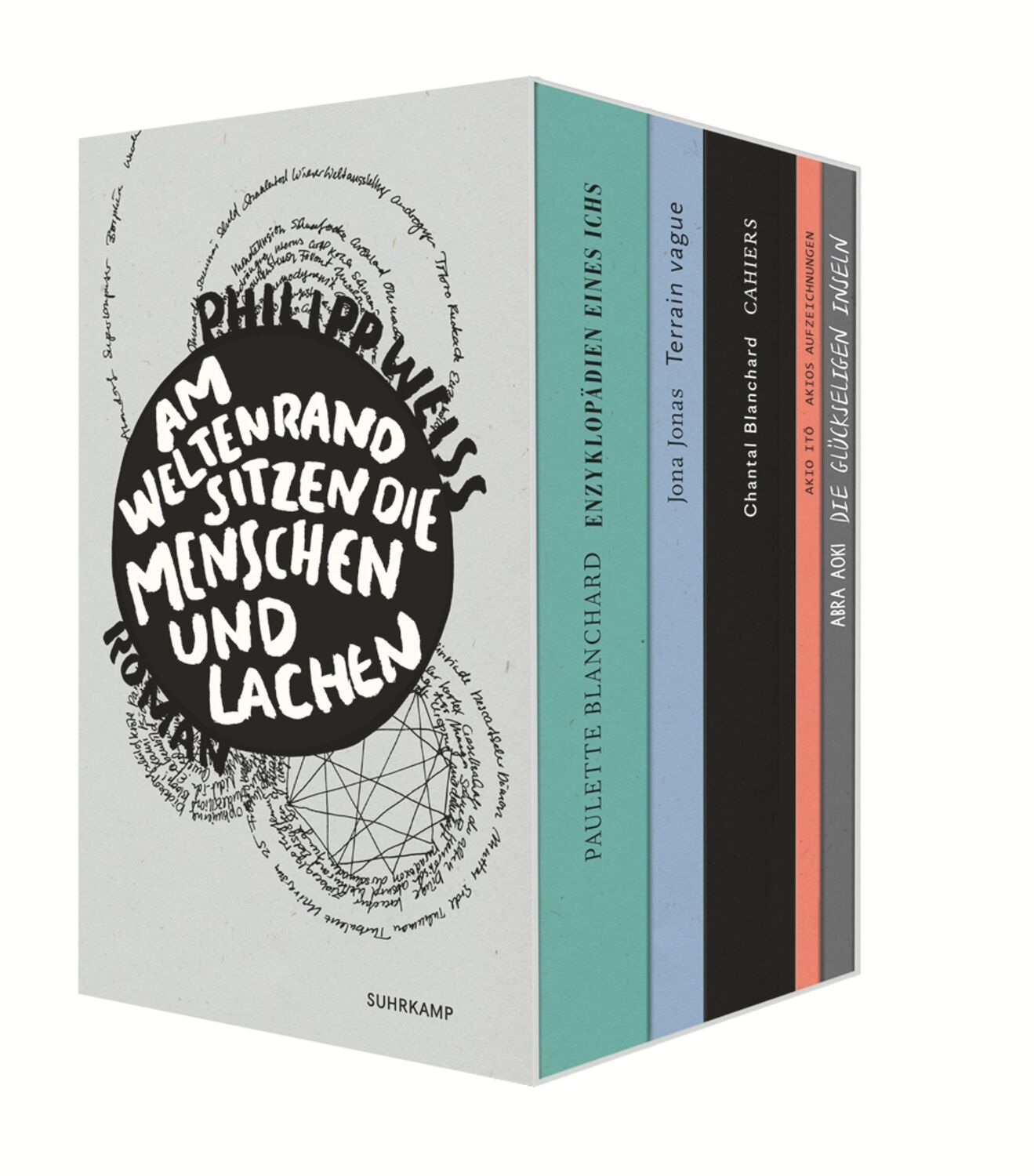 Cover: 9783518428177 | Am Weltenrand sitzen die Menschen und lachen | Philipp Weiss | Buch