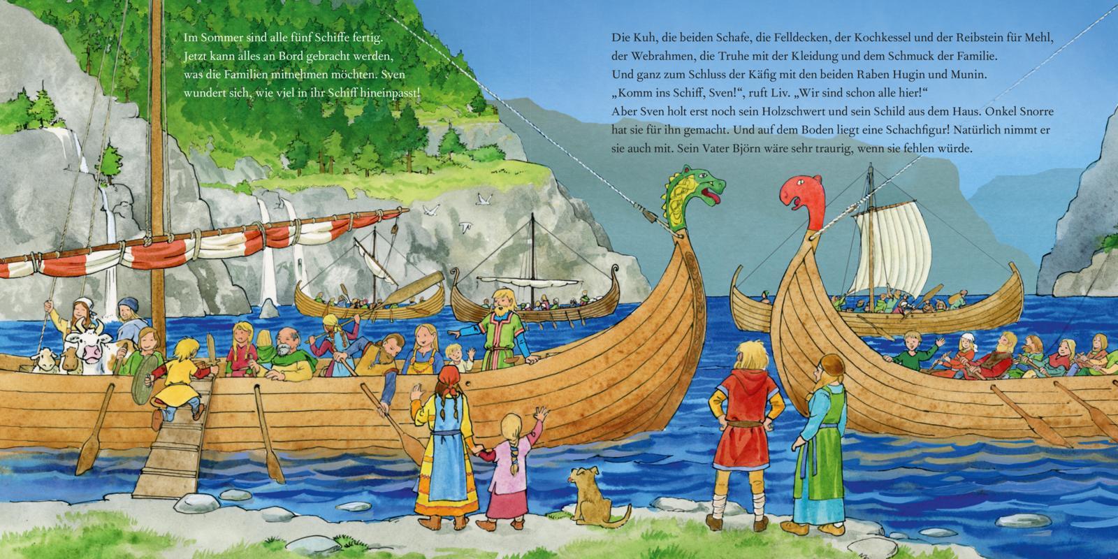 Bild: 9783551080486 | LESEMAUS 148: Mit den Wikingern auf hoher See | Christa Holtei | Buch