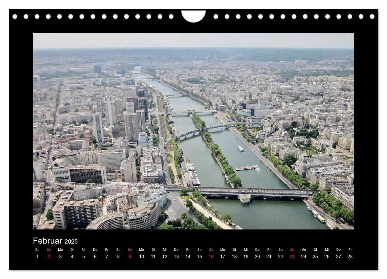 Bild: 9783435721139 | Paris von oben (Wandkalender 2025 DIN A4 quer), CALVENDO...