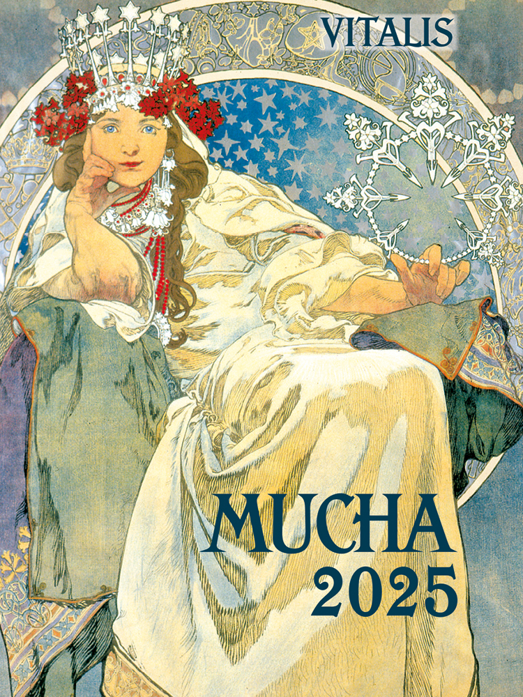 Cover: 9783899198850 | Alfons Mucha 2025 | Minikalender | Alfons Mucha | Kalender | Englisch