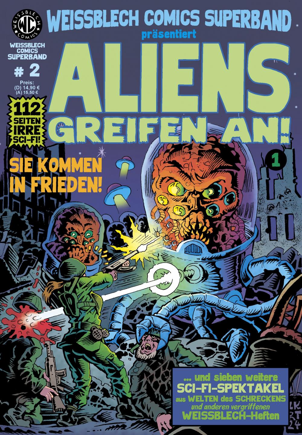 Cover: 9783869591353 | WEISSBLECH Comics Superband 2 | ALIENS GREIFEN AN! 1 | Levin Kurio