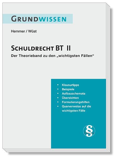 Cover: 9783968381831 | Grundwissen Schuldrecht BT II | Karl-Edmund Hemmer (u. a.) | Buch