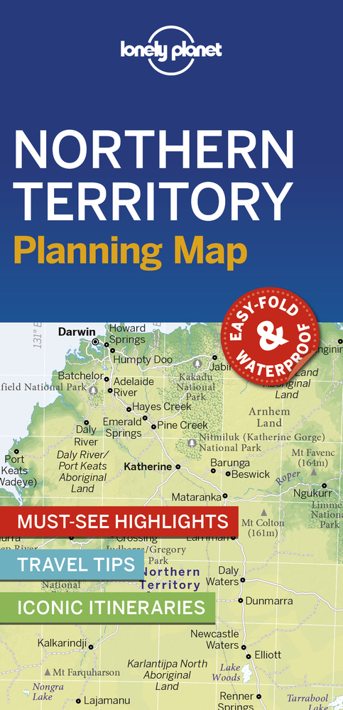 Cover: 9781788686006 | Lonely Planet Northern Territory Planning Map | Lonely Planet | 2019