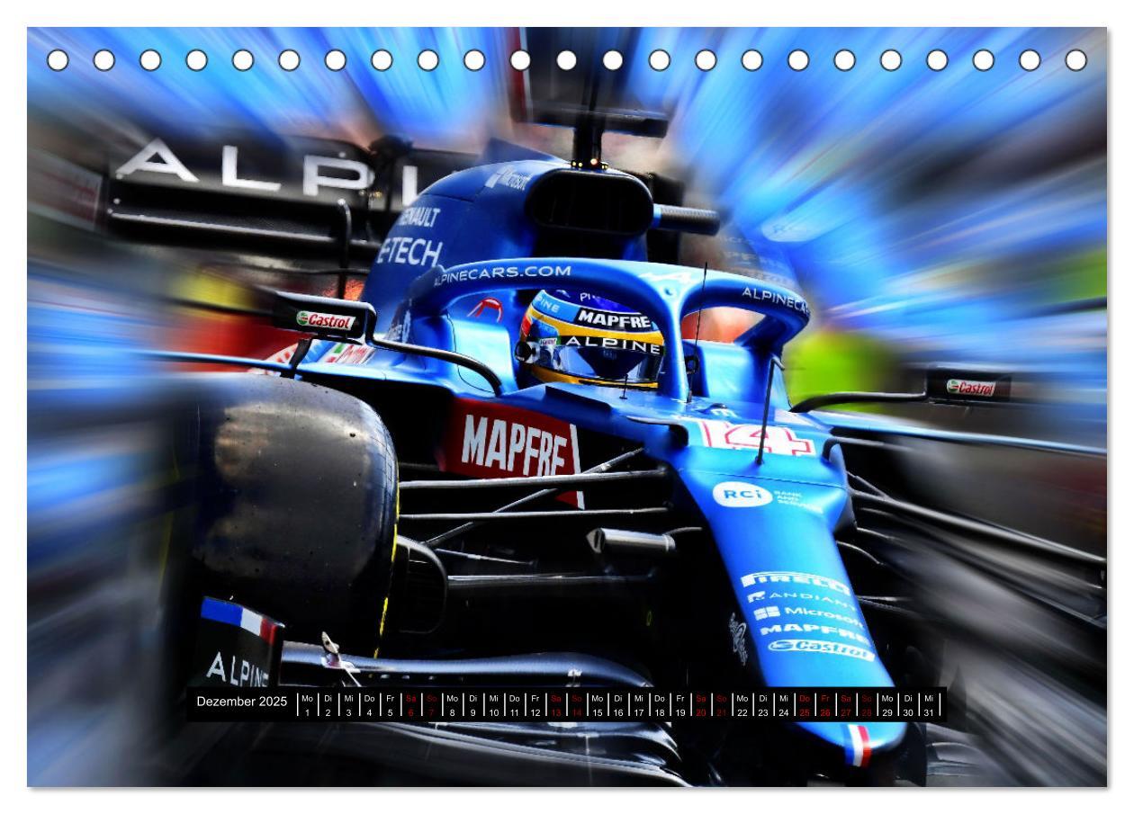 Bild: 9783383996627 | Vollgas in der Formel 1 (Tischkalender 2025 DIN A5 quer), CALVENDO...