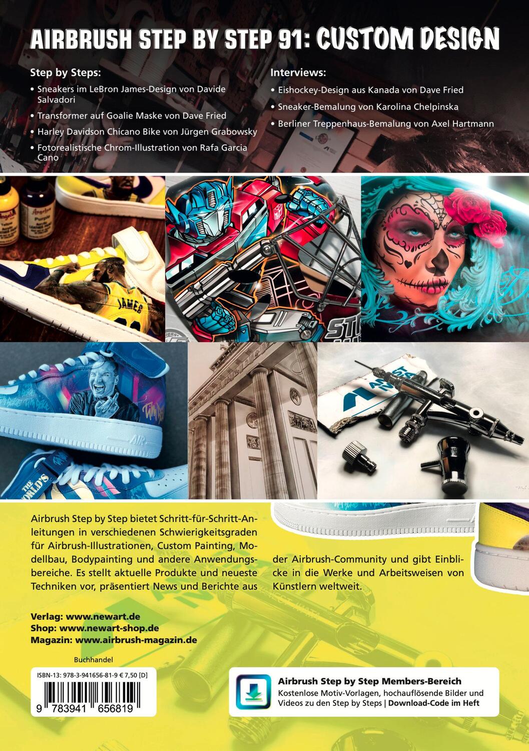 Rückseite: 9783941656819 | Airbrush Step by Step 91 | Custom Design | Katja Hassler | Taschenbuch