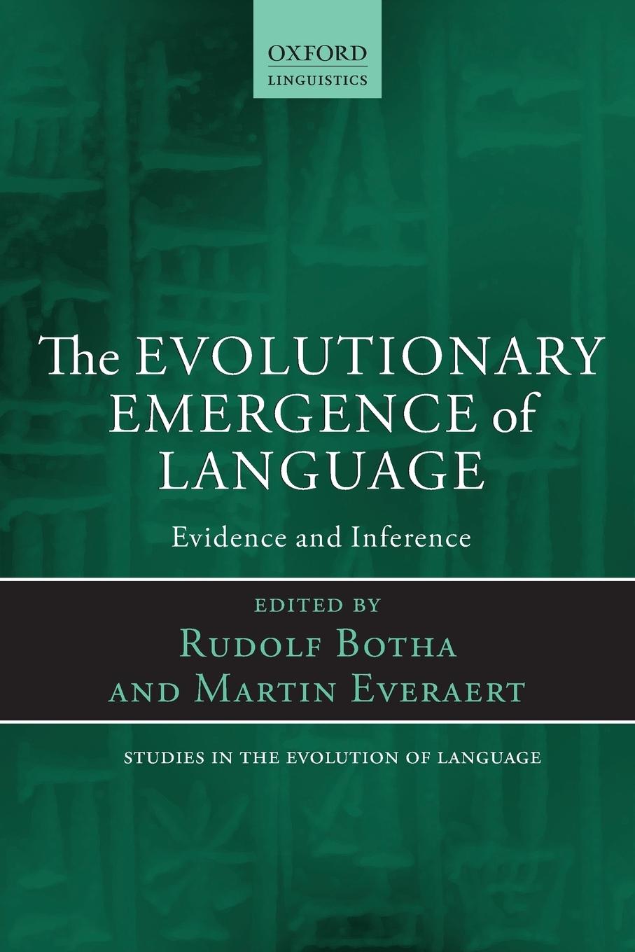 Cover: 9780199654857 | The Evolutionary Emergence of Language | Evidence and Inference | Buch