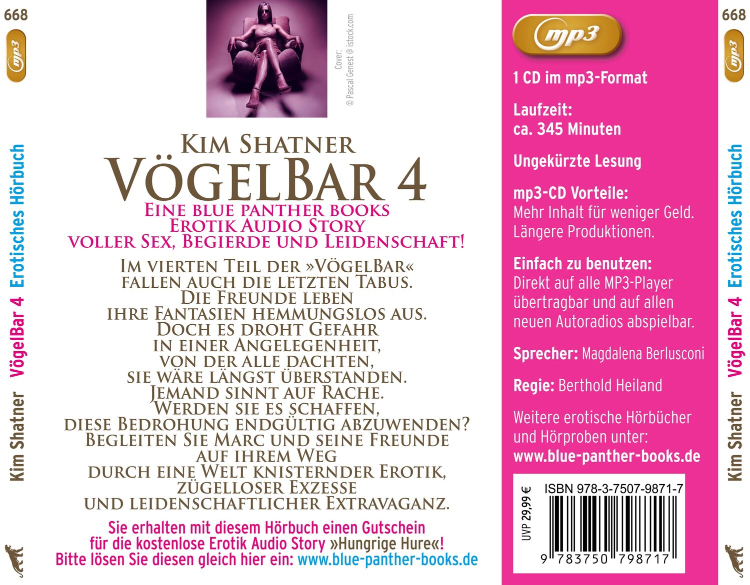Rückseite: 9783750798717 | VögelBar 4 Erotik Audio Story Erotisches Hörbuch MP3CD | Kim Shatner