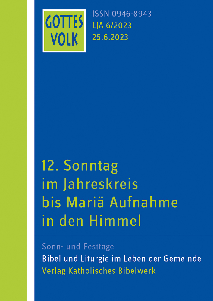 Cover: 9783460268166 | Gottes Volk LJ A6/2023 | 12. Sonntag im Jahreskreis | Hartmann (u. a.)