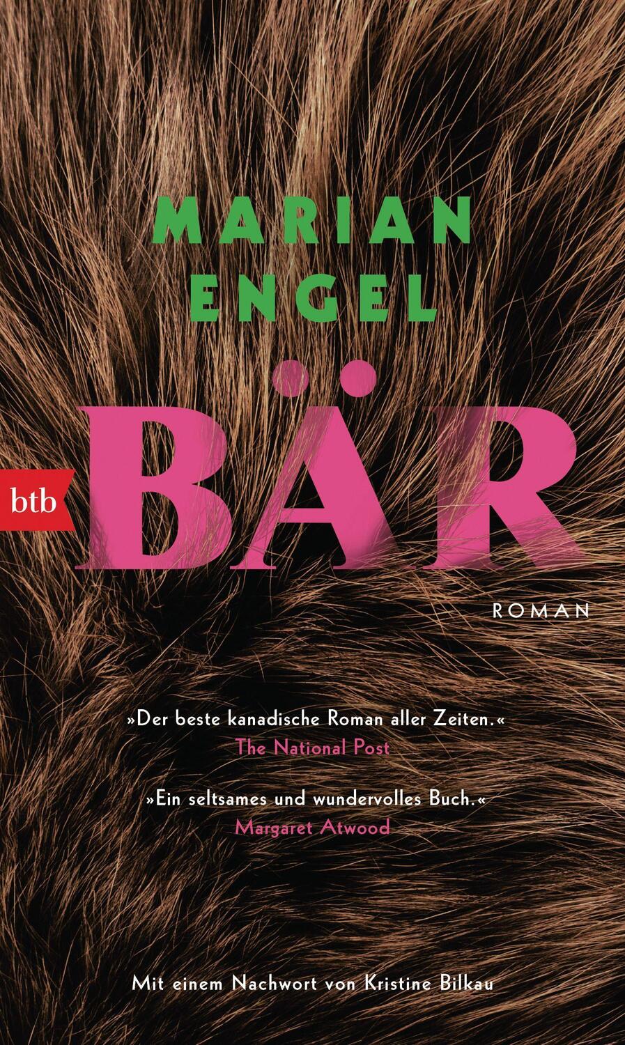 Cover: 9783442759569 | BÄR | Roman - Mit einem Nachwort von Kristine Bilkau | Marian Engel