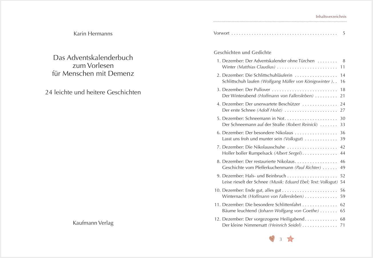 Bild: 9783780614186 | Das Adventskalenderbuch zum Vorlesen für Menschen mit Demenz | Buch