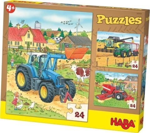 Cover: 4010168211268 | Puzzles Traktor & Co. 3 Motive je 24 Teile | Spiel | Deutsch | 2015