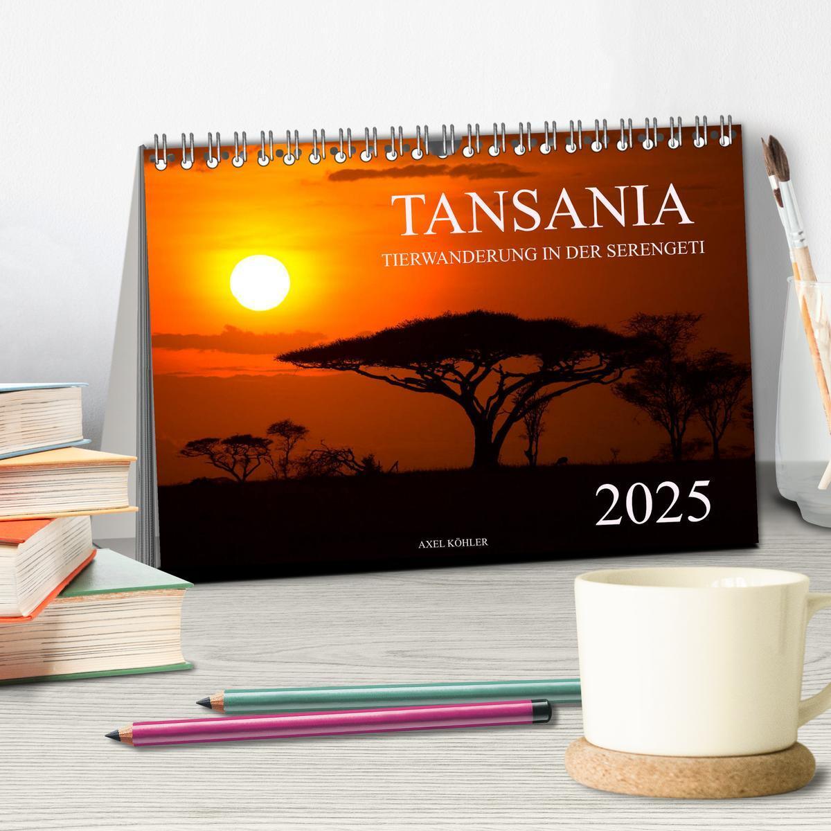 Bild: 9783435341252 | Tansania - Tierwanderung in der Serengeti (Tischkalender 2025 DIN...