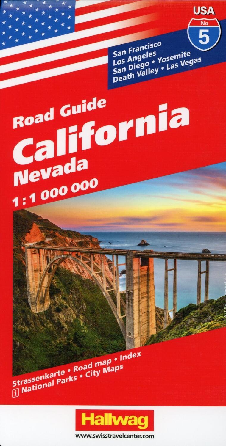 Cover: 9783828307568 | Hallwag USA Road Guide 05. California 1 : 1 000 000 | (Land-)Karte