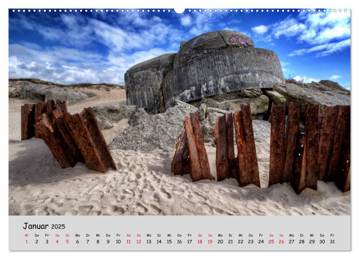 Bild: 9783435645381 | Bunker Zeitzeugen der Geschichte (Wandkalender 2025 DIN A2 quer),...