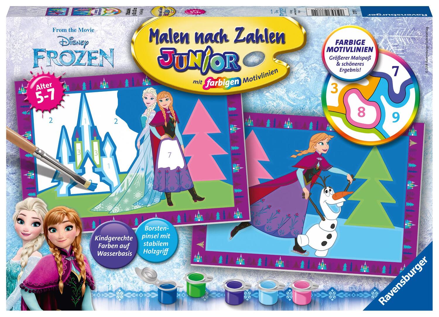 Cover: 4005556277711 | Die Eiskönigin Malen nach Zahlen Junior | Spiel | Deutsch | 2018