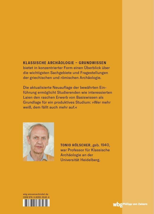 Rückseite: 9783805353434 | Klassische Archäologie | Grundwissen | Tonio Hölscher | Buch | 368 S.