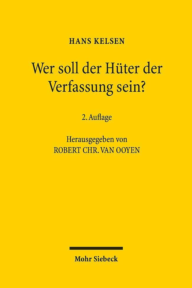 Cover: 9783161589782 | Wer soll der Hüter der Verfassung sein? | Hans Kelsen | Taschenbuch