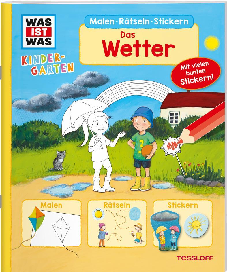 Cover: 9783788622558 | WAS IST WAS Kindergarten Malen Rätseln Stickern. Das Wetter | 24 S.