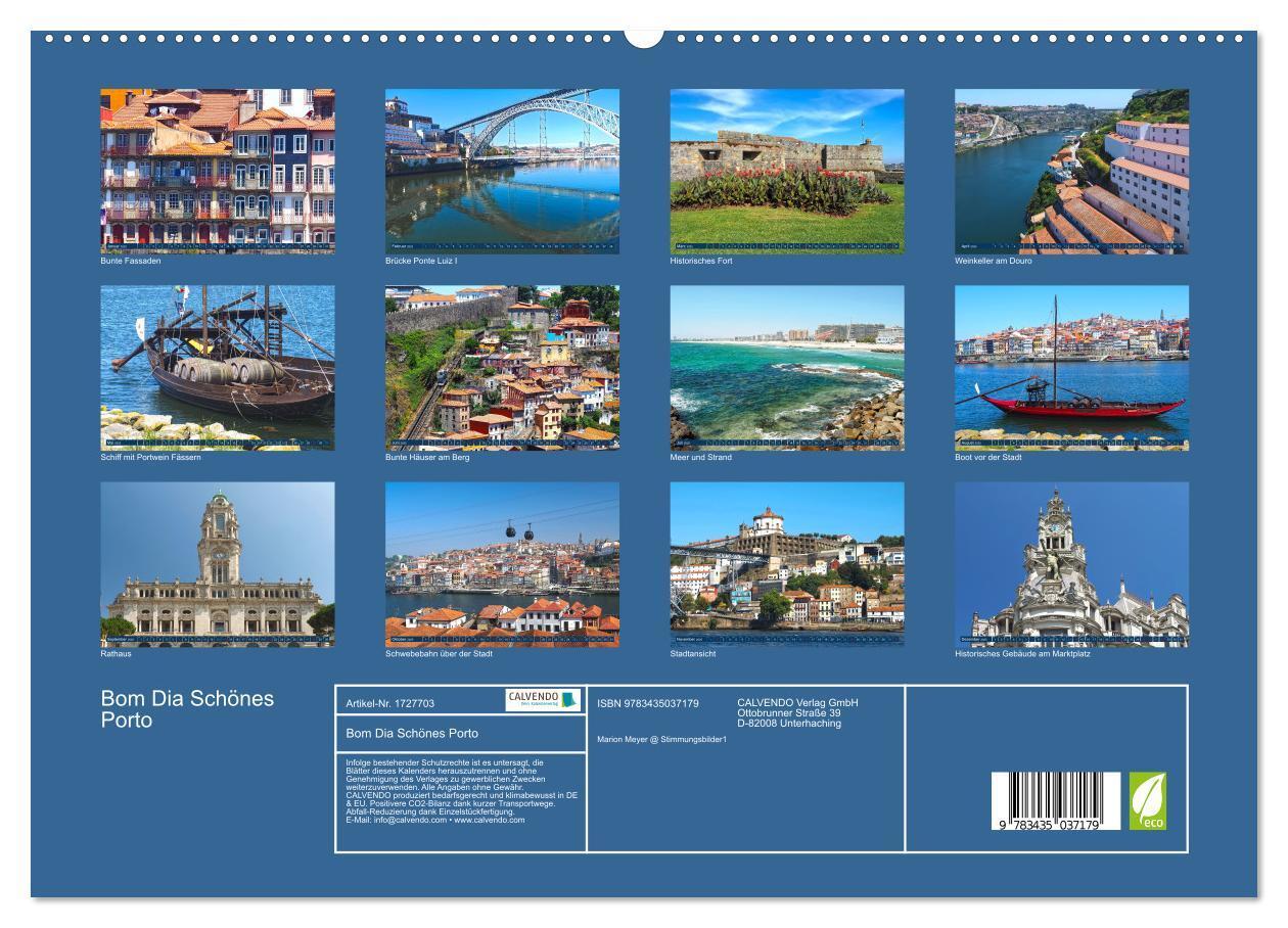 Bild: 9783435037179 | Bom Dia Schönes Porto (Wandkalender 2025 DIN A2 quer), CALVENDO...