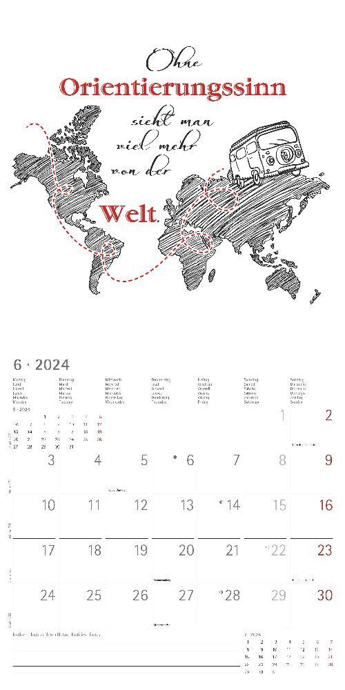 Bild: 4251732335588 | Sprüche 2024 - Broschürenkalender 30x30 cm (30x60 geöffnet) -...