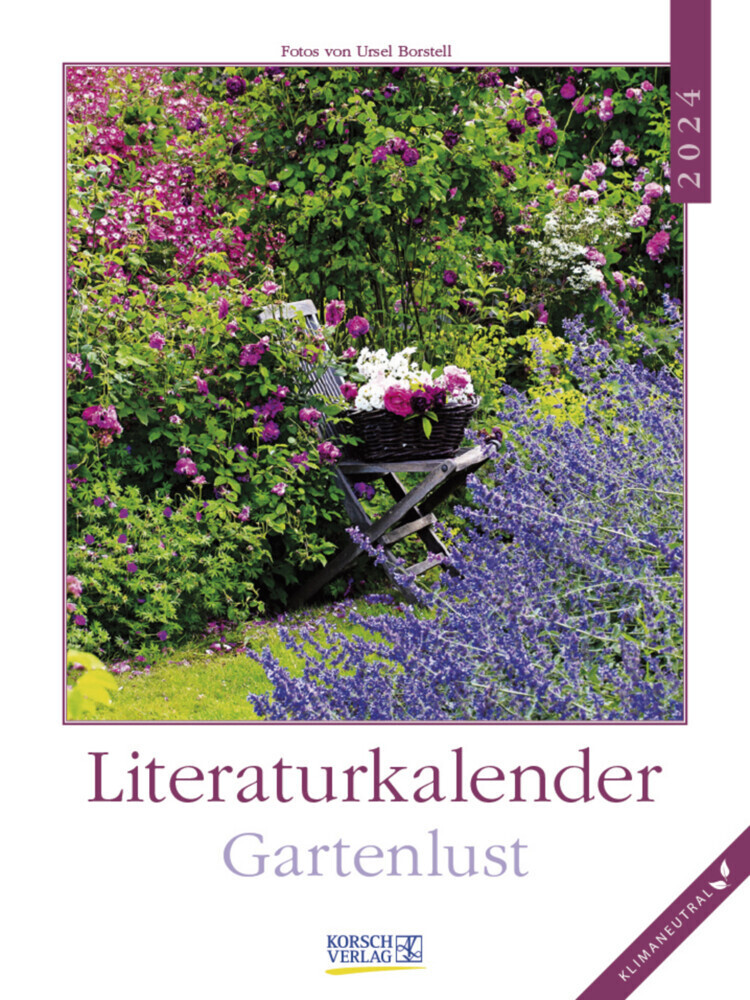 Cover: 9783731870166 | Literaturkalender Gartenlust 2024 | Korsch Verlag | Kalender | 54 S.