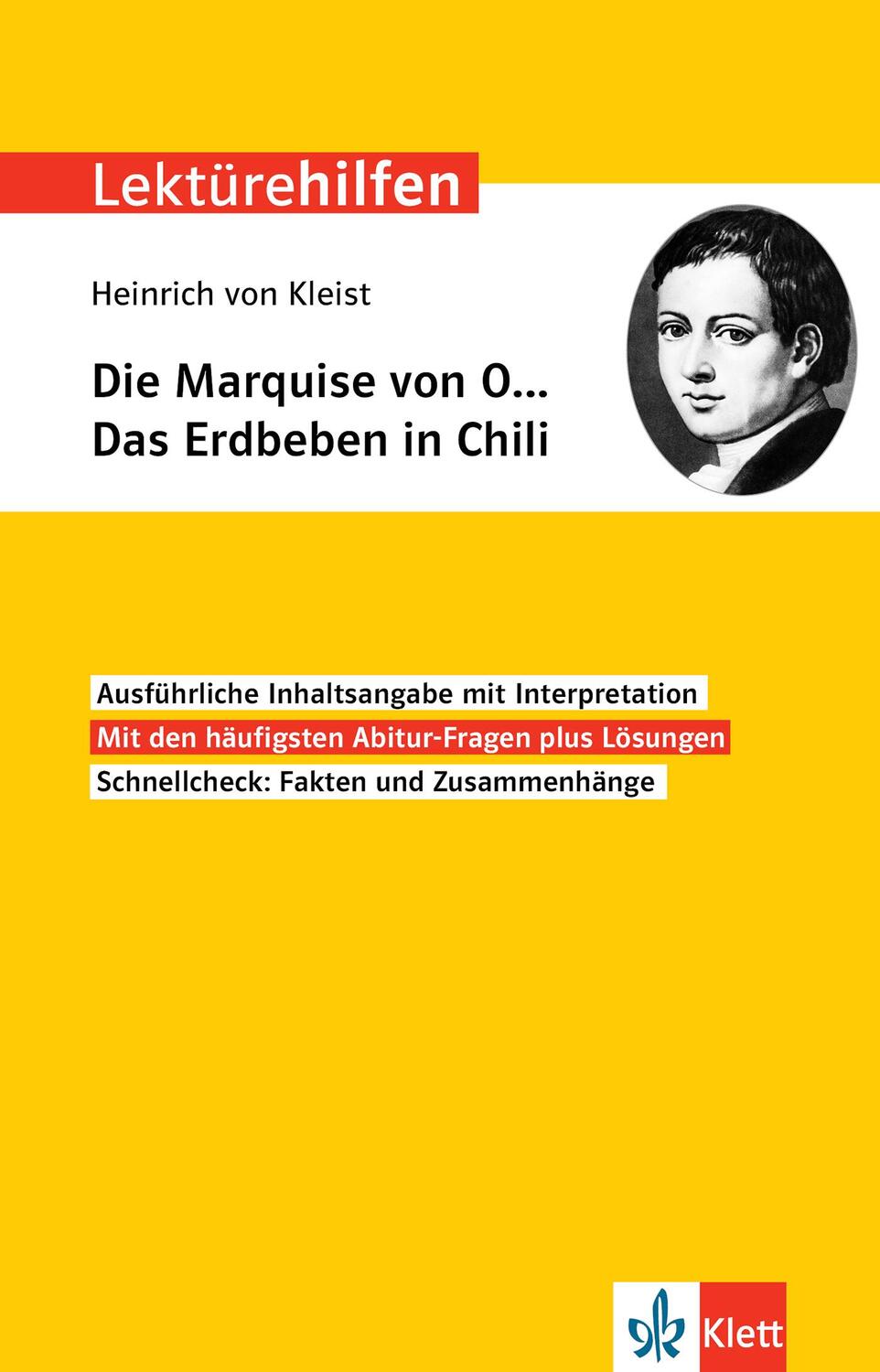 Cover: 9783129231449 | Lektürehilfen Heinrich von Kleist "Die Marquise von O.../Das...