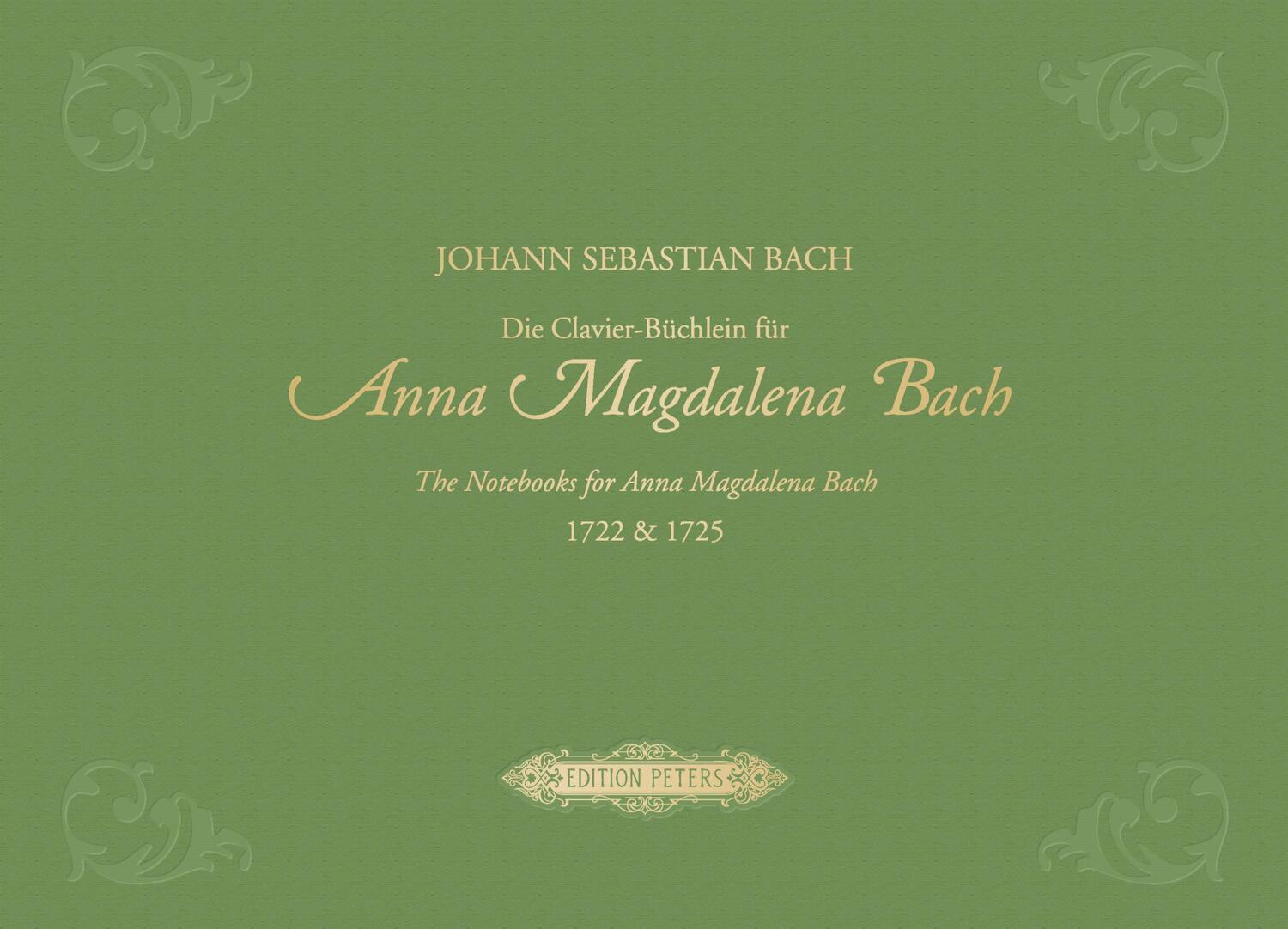 Cover: 9790014126001 | The Notebooks for Anna Magdalena Bach 1722 &amp; 1725 for Piano...