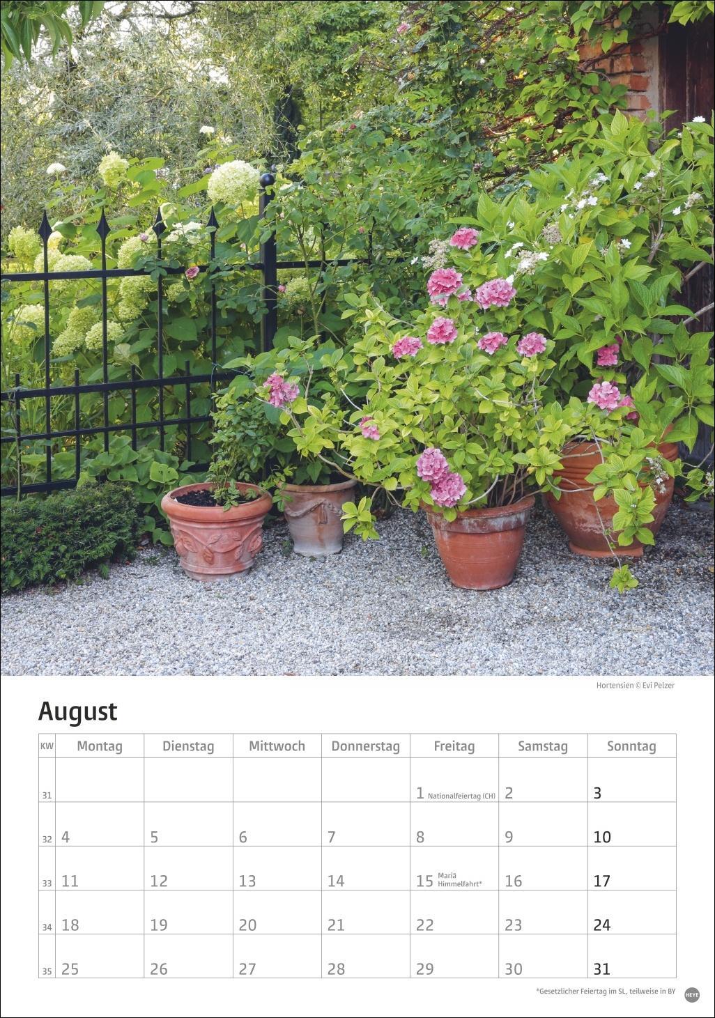 Bild: 9783756405572 | Gartenzauber Kalender 2025 | Heye | Kalender | Spiralbindung | 13 S.