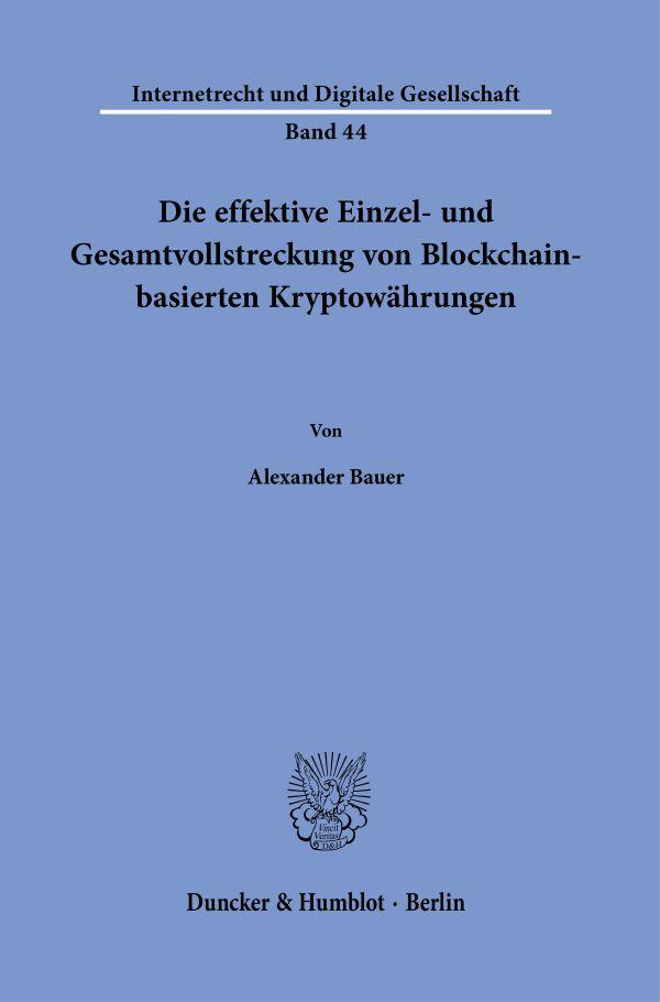 Cover: 9783428185498 | Die effektive Einzel- und Gesamtvollstreckung von...