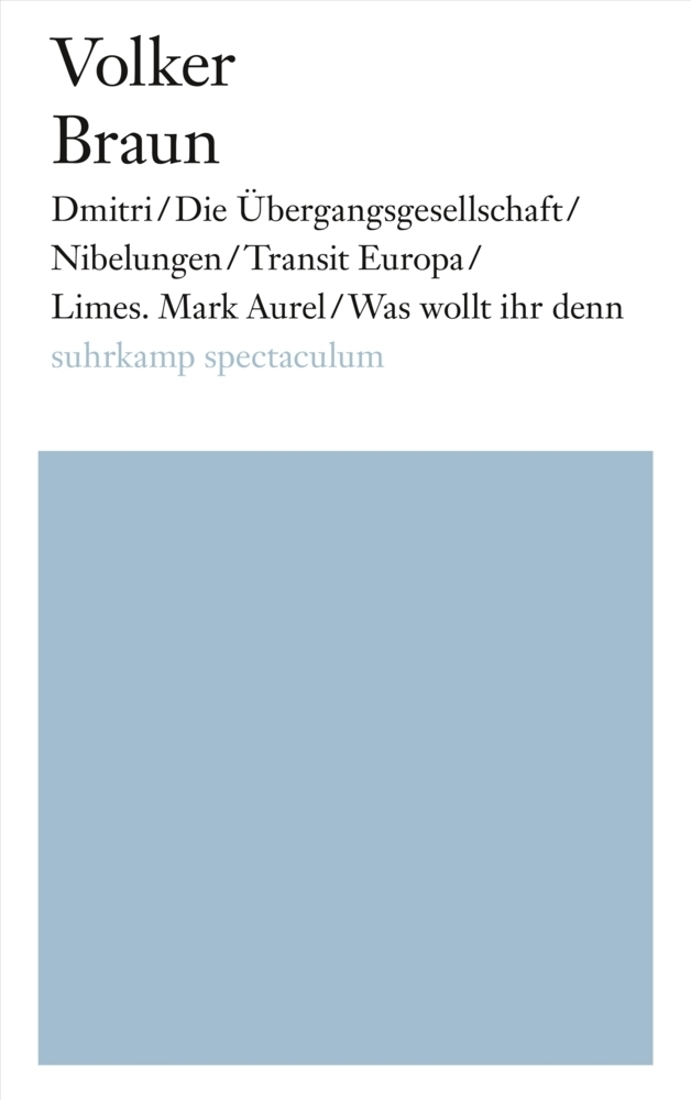 Cover: 9783518424384 | Dmitri/Die Übergangsgesellschaft/Nibelungen/Transit Europa/Limes....