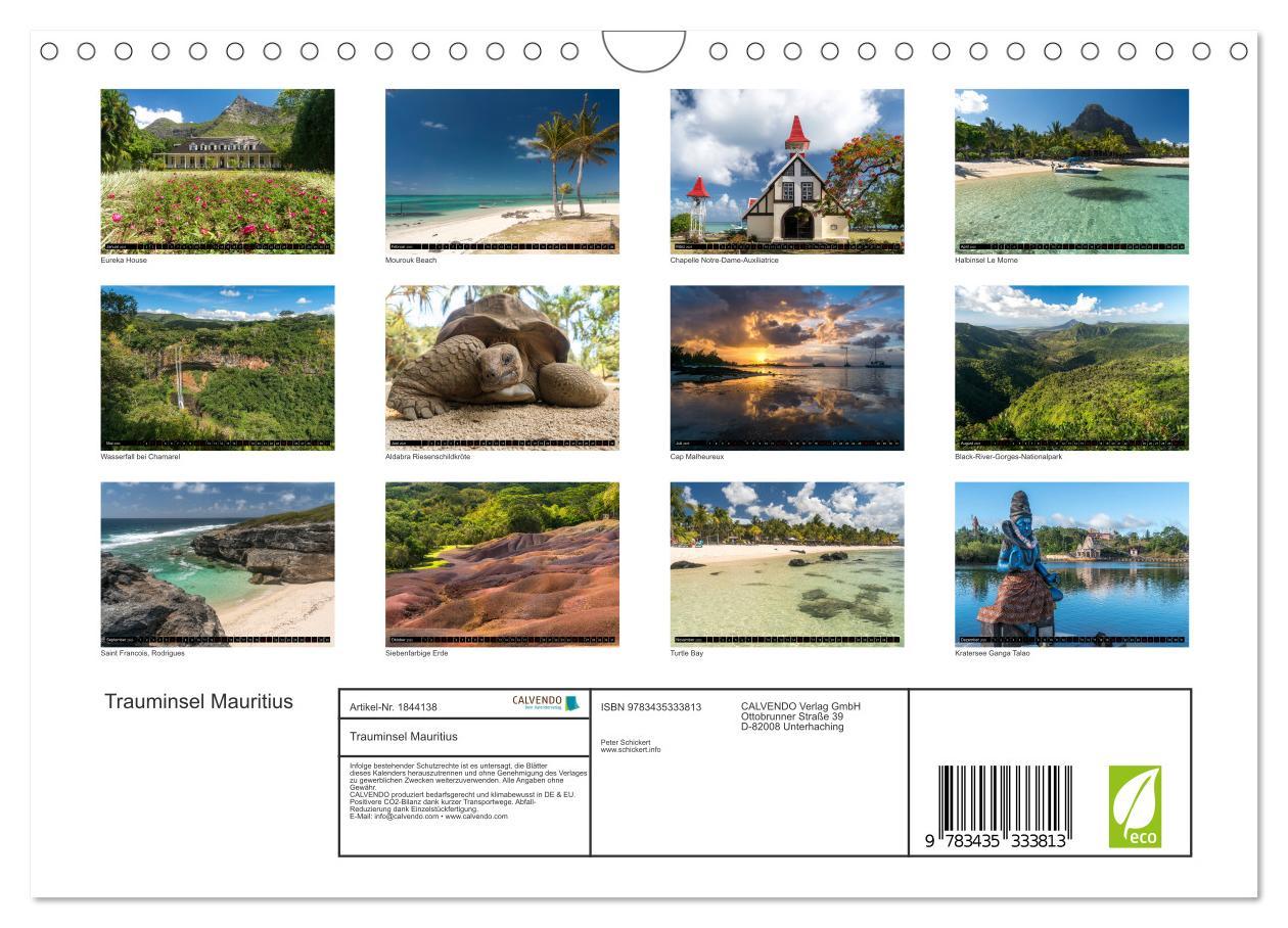 Bild: 9783435333813 | Trauminsel Mauritius (Wandkalender 2025 DIN A4 quer), CALVENDO...