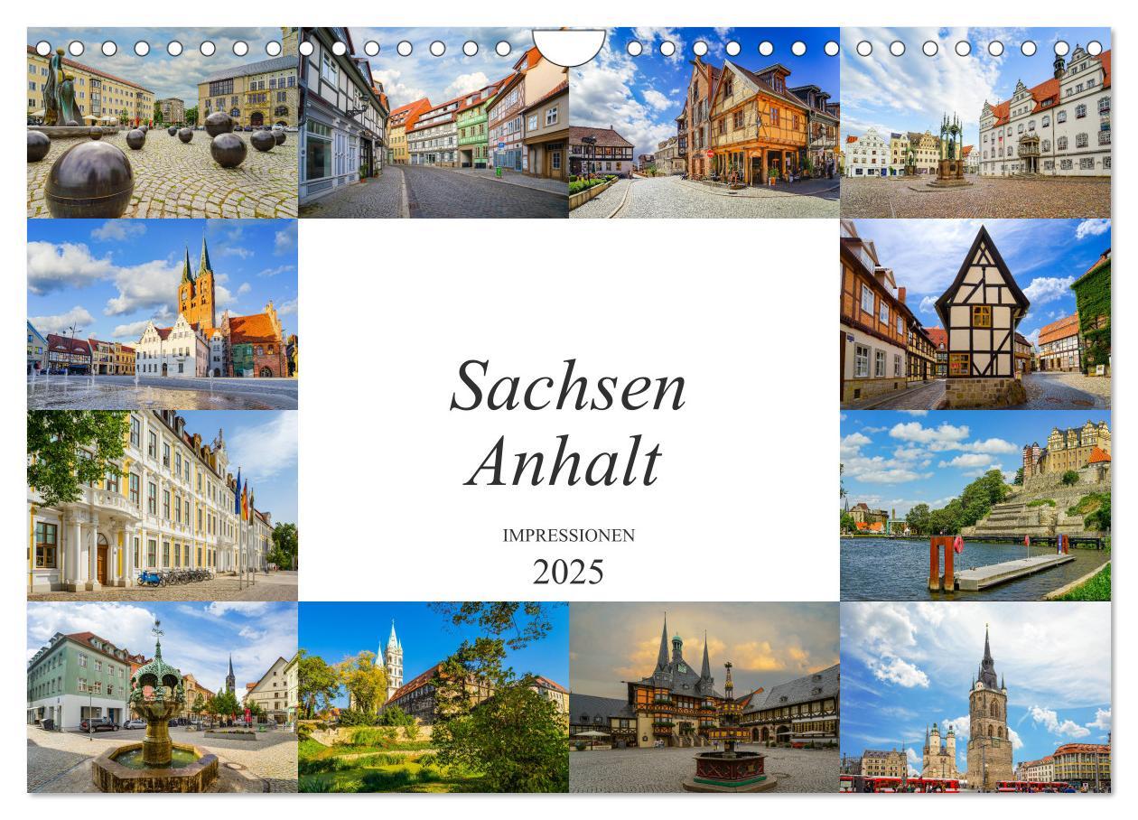 Cover: 9783435219568 | Sachsen Anhalt Impressionen (Wandkalender 2025 DIN A4 quer),...