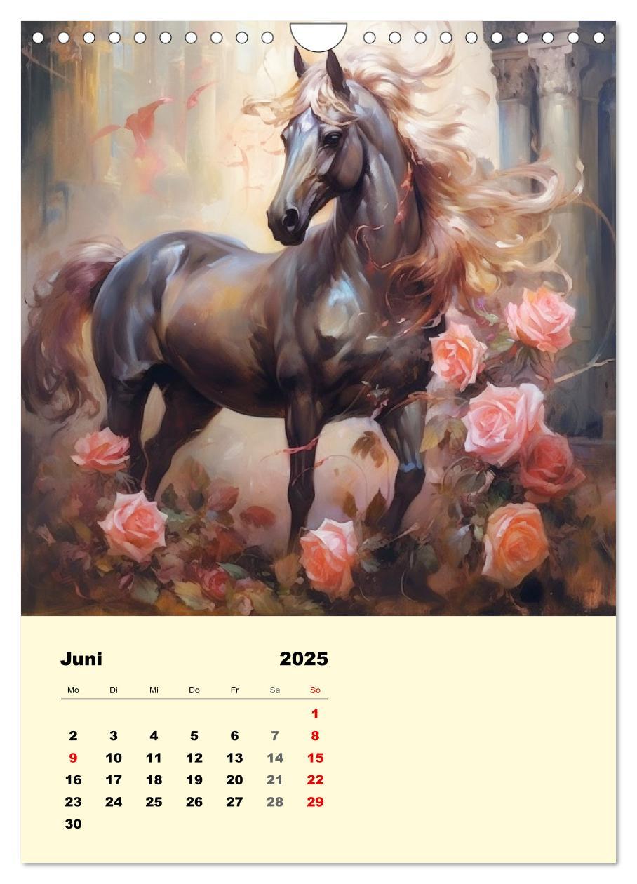 Bild: 9783435867370 | Pferde im romantischen Barockstil (Wandkalender 2025 DIN A4 hoch),...