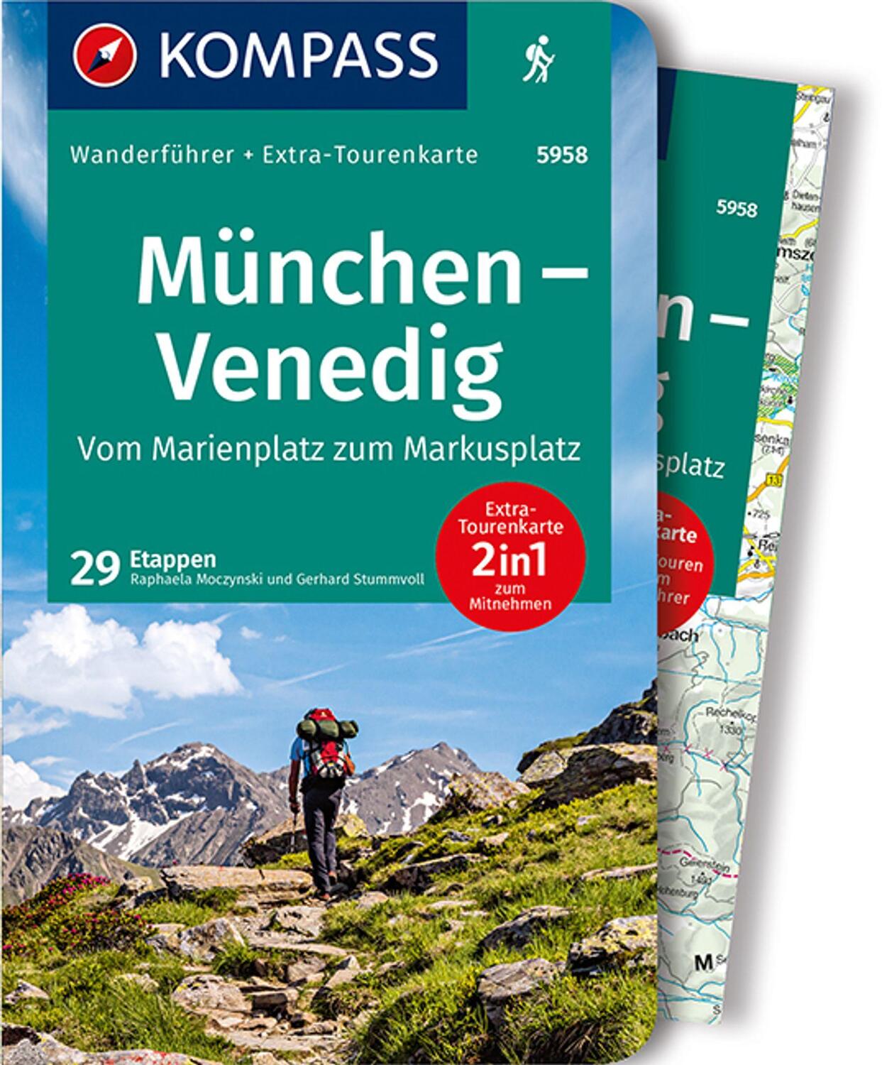 Cover: 9783990443583 | KOMPASS Wanderführer München, Venedig, Vom Marienplatz zum...