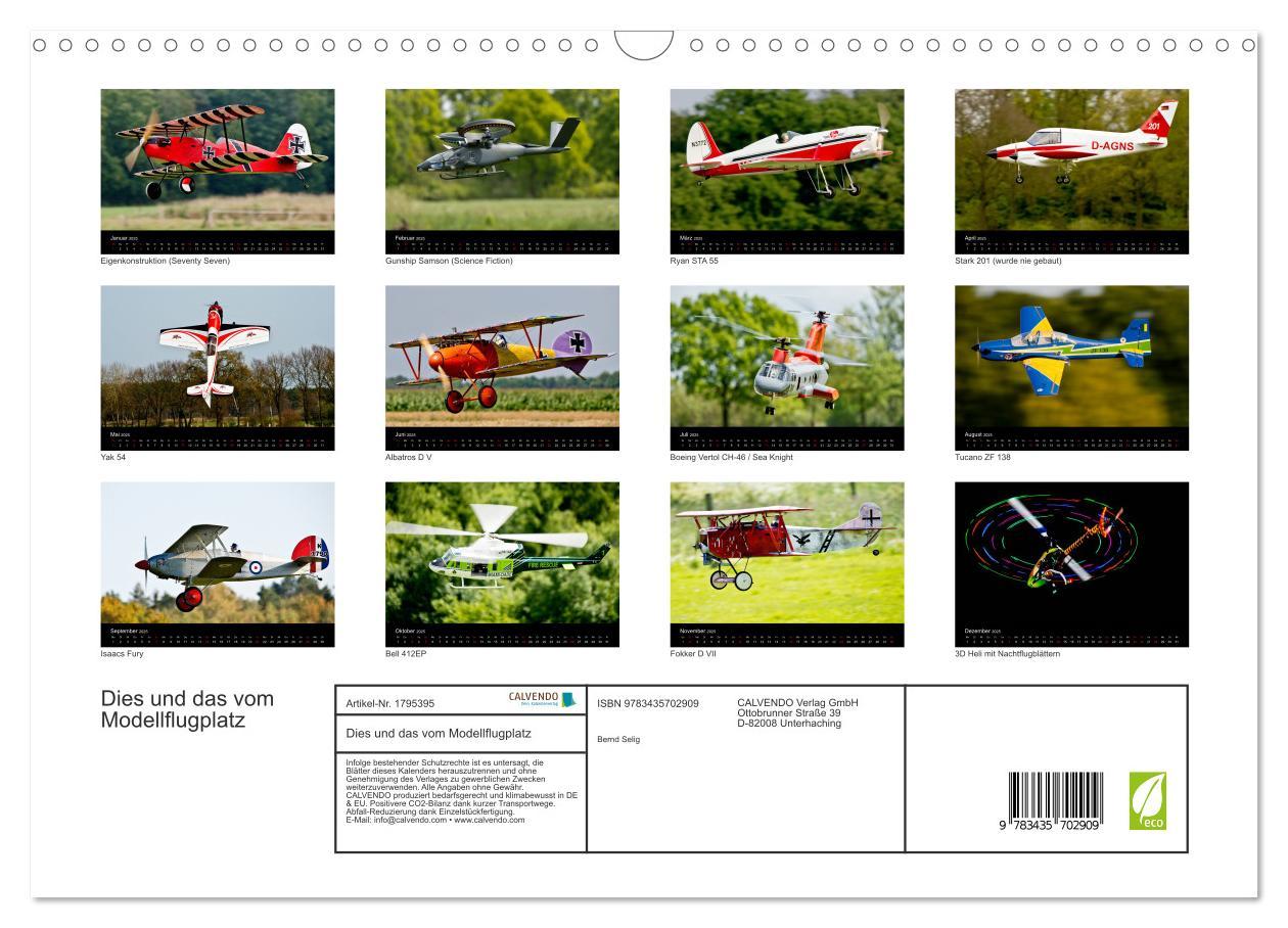 Bild: 9783435702909 | Dies und das vom Modellflugplatz (Wandkalender 2025 DIN A3 quer),...