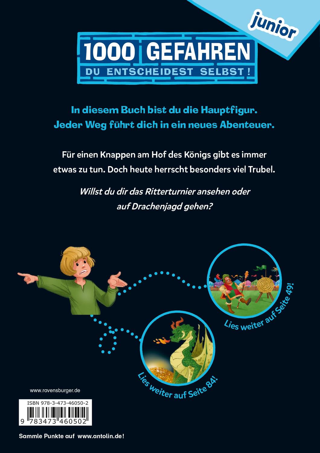 Rückseite: 9783473460502 | 1000 Gefahren junior - Aufruhr in der Ritterburg | Fabian Lenk | Buch
