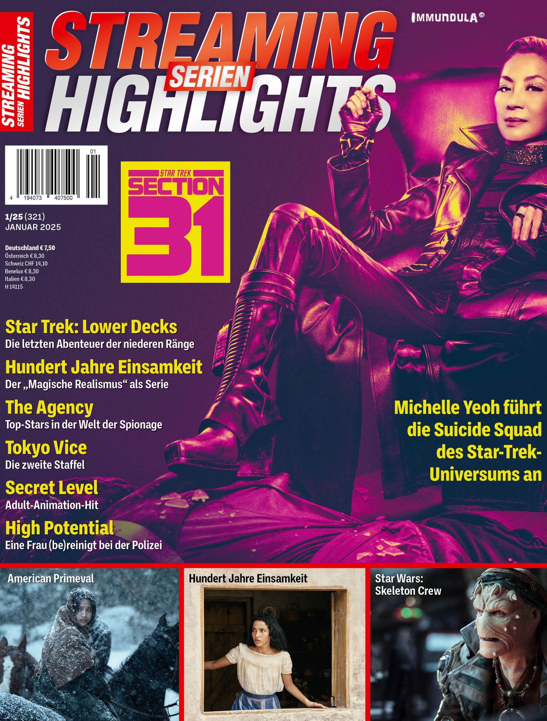 Cover: 9783959365796 | STREAMING SERIEN HIGHLIGHTS. Ausgabe Januar 2025 (#321) | Broschüre