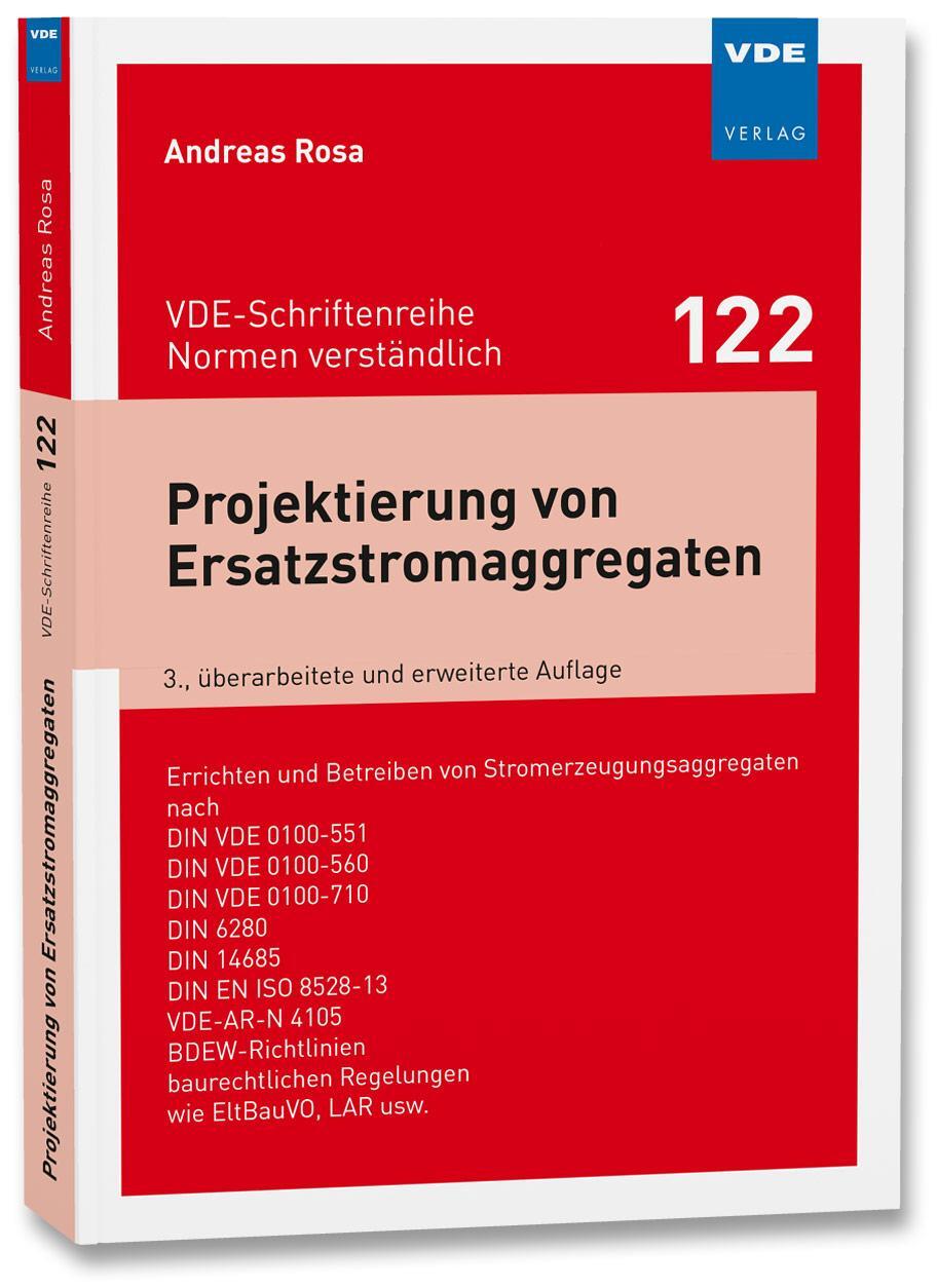Cover: 9783800745470 | Projektierung von Ersatzstromaggregaten | Andreas Rosa | Taschenbuch