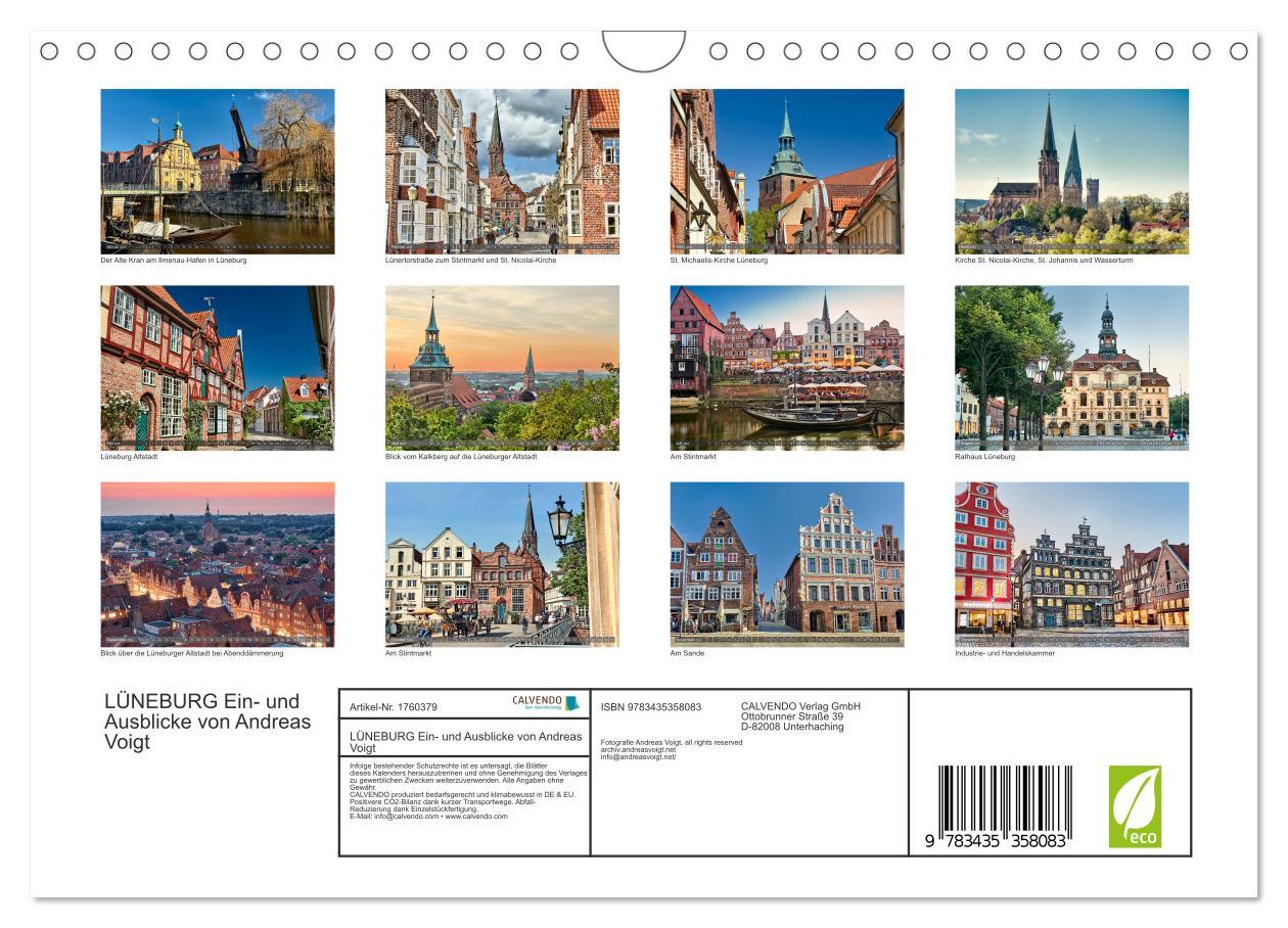 Bild: 9783435358083 | LÜNEBURG Ein- und Ausblicke von Andreas Voigt (Wandkalender 2025...