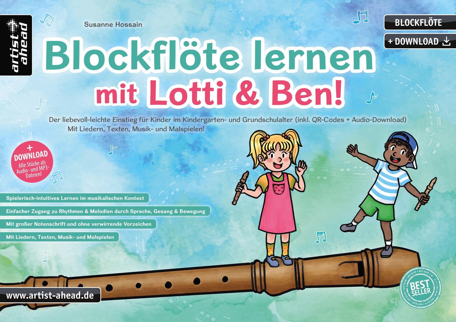 Cover: 9783866421677 | Blockflöte lernen mit Lotti &amp; Ben! | Susanne Hossain | Broschüre