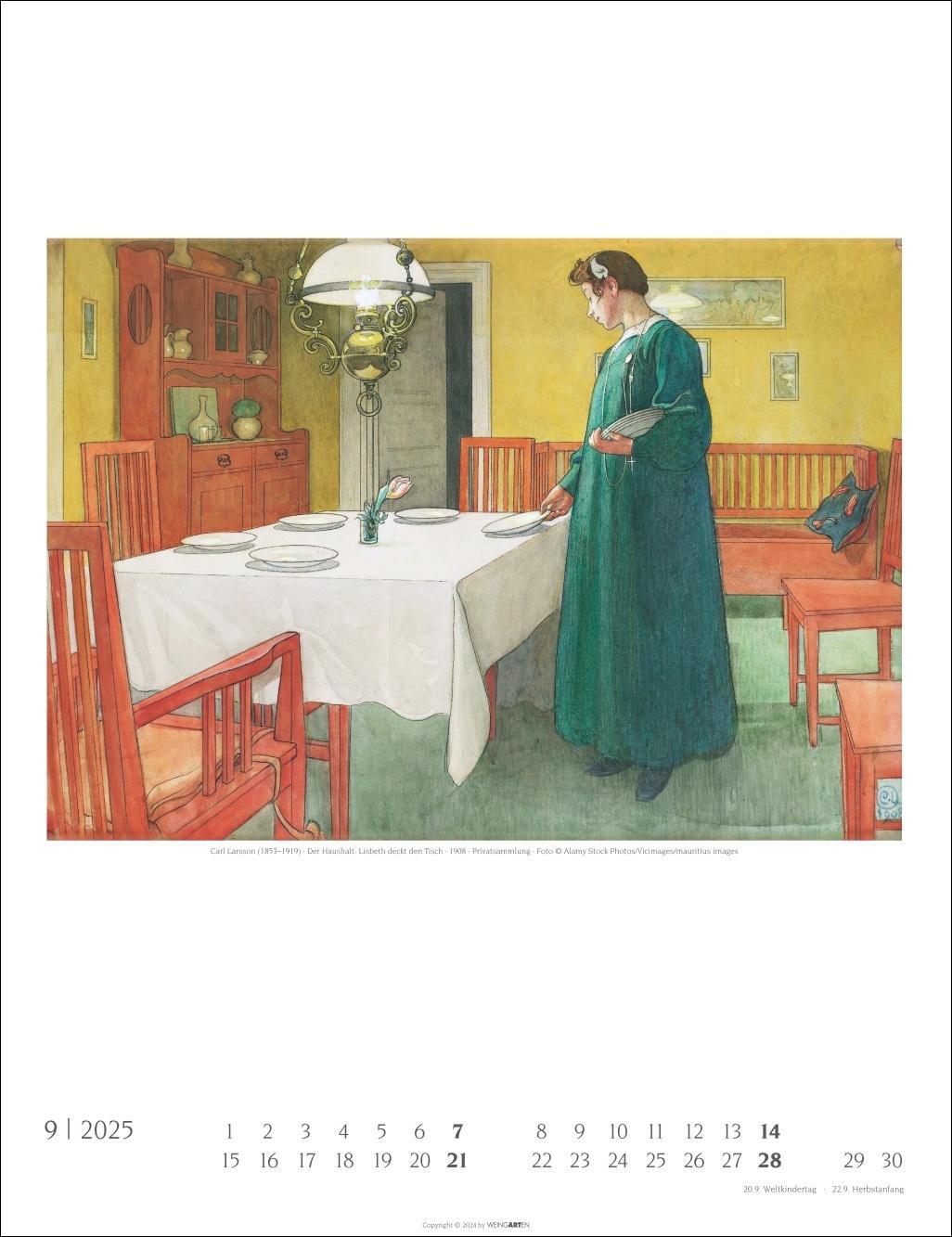 Bild: 9783839901137 | Carl Larsson Kalender 2025 | Kalender | Spiralbindung | 14 S. | 2025