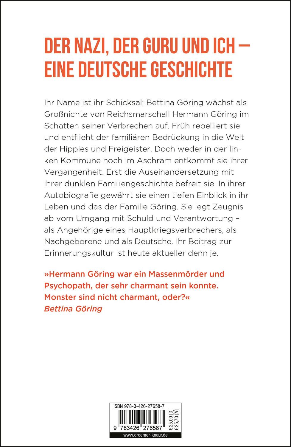 Rückseite: 9783426276587 | Der gute Onkel | Bettina Göring (u. a.) | Buch | 416 S. | Deutsch