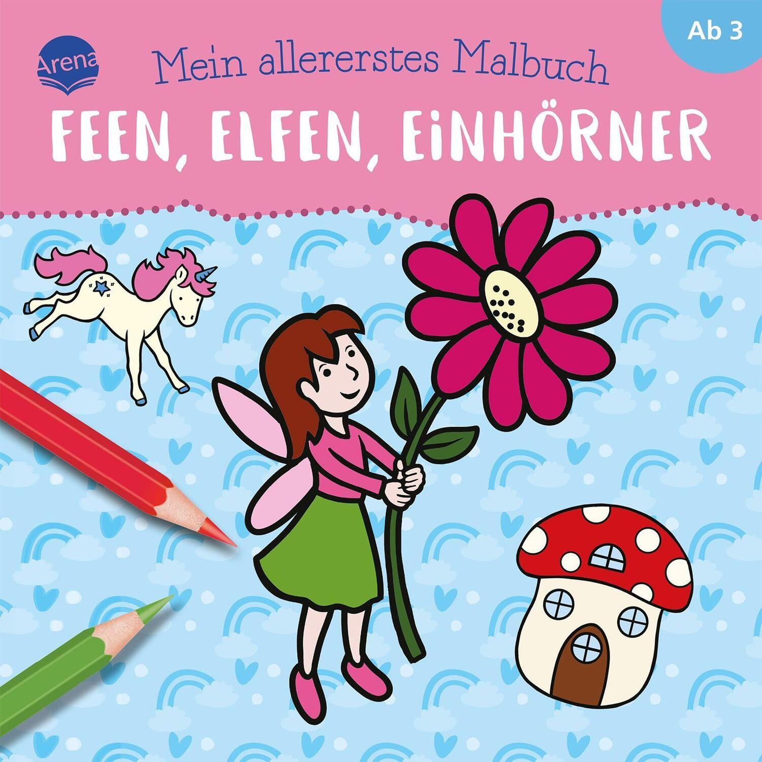 Cover: 9783401719238 | Mein allererstes Malbuch. Feen, Elfen, Einhörner | Verena Münstermann