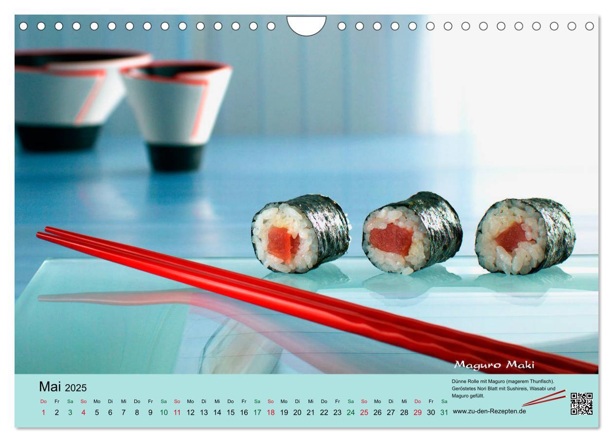 Bild: 9783435460182 | Sushi - Sashimi mit Anleitung für perfektes Gelingen (Wandkalender...